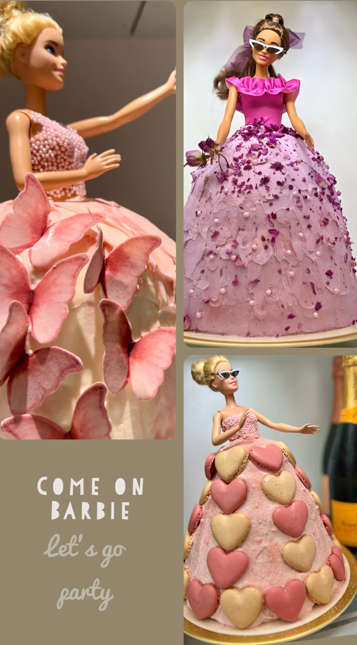 pink barbie dress cake Barbie Birthday Cake